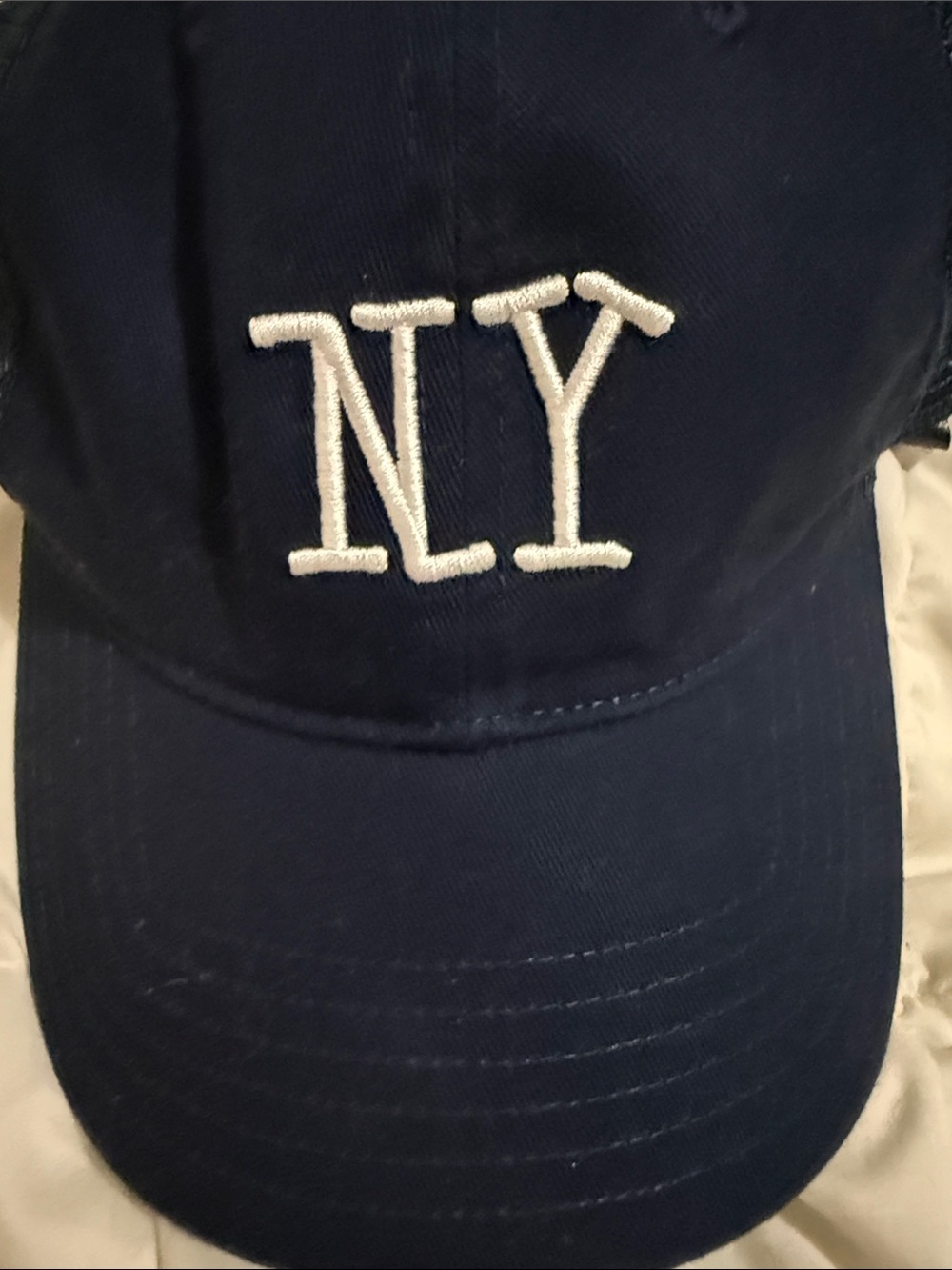 Stussy Navy Blue NY Embroidered Baseball Cap
